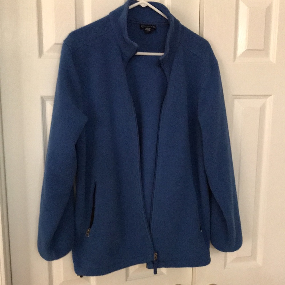 Land’s End large Blue Fleece Zip-Up Jacket - Picture 5 of 7